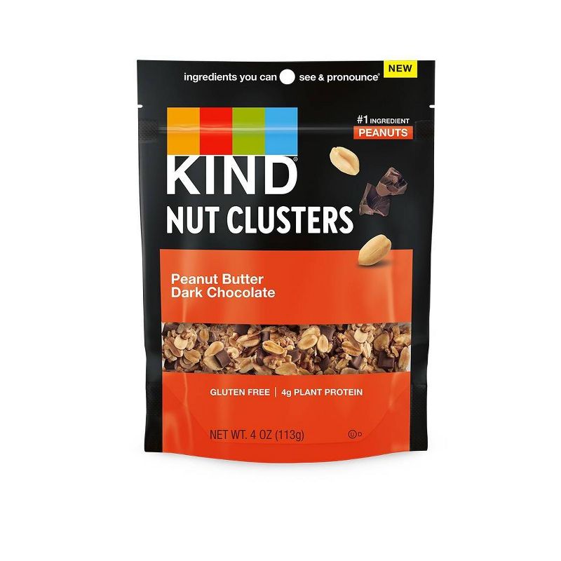 Kind Nut Clusters Peanut Butter Dark Chocolate - 4oz