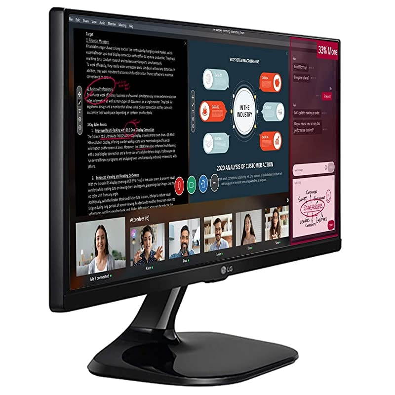 25UM58-P 25'' UltraWide 21:9 IPS Full HD Monitor with sRGB 99% and On-Screen Control with Screen Split