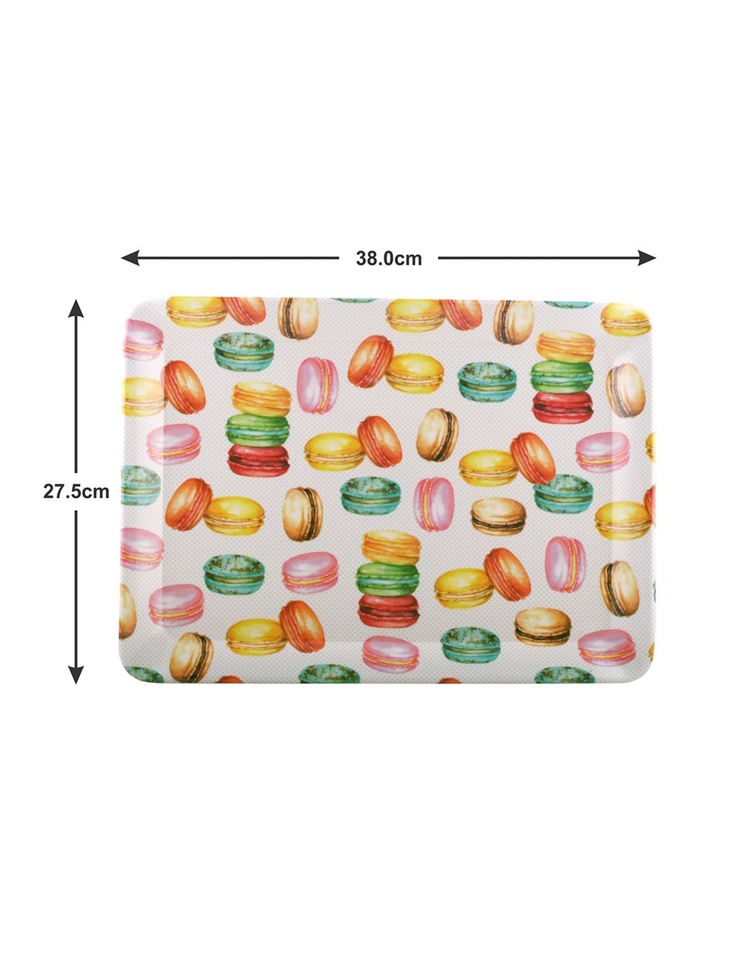 Goodhomes Multicolor Melamine Coffee Mug (130 ml) with Tray - Set of 7