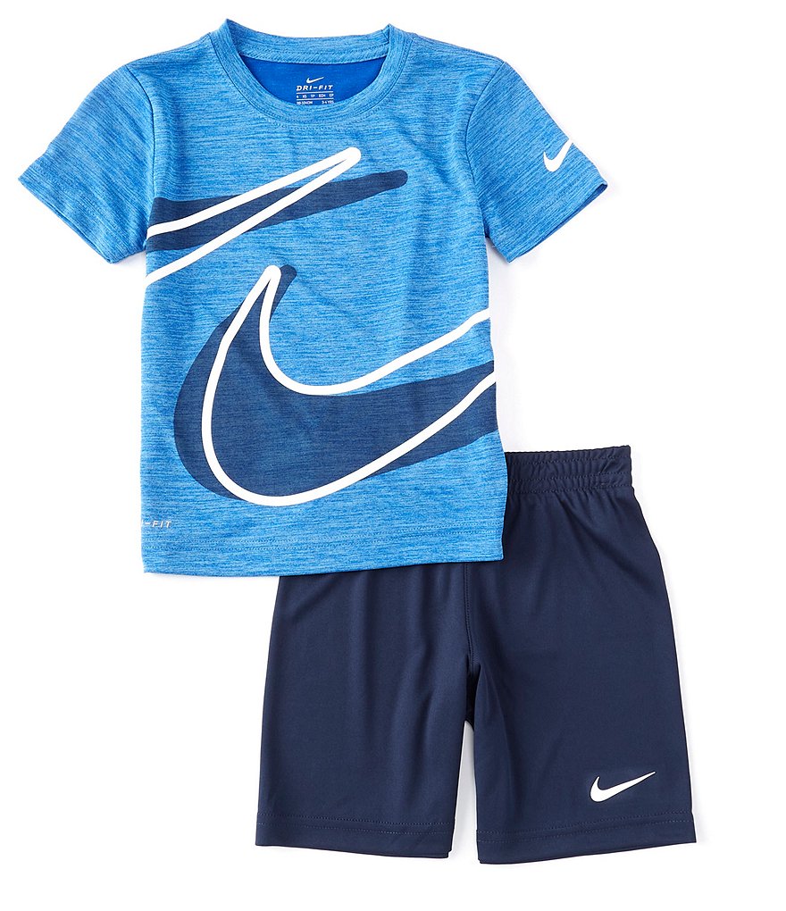 Nike Little Boys 4-7 Short-Sleeve Dropset Tee & Shorts Set