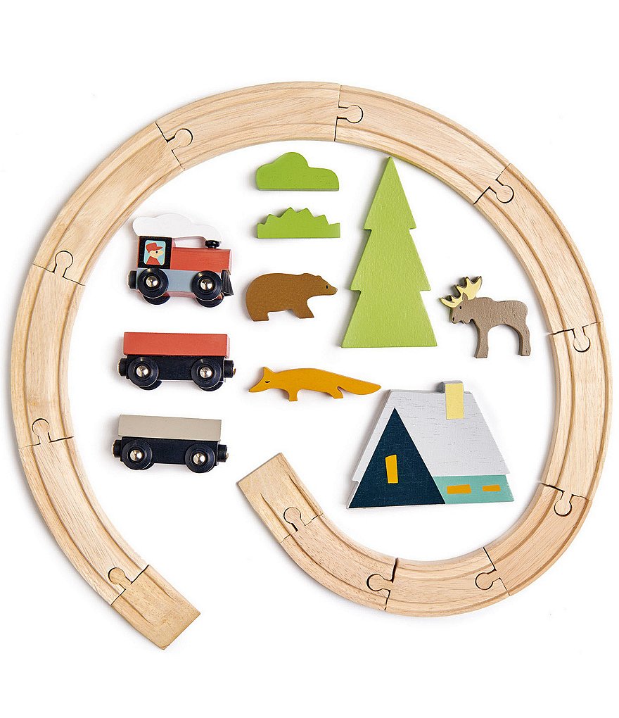 Tender Leaf Toys Treetops Wooden Train Set