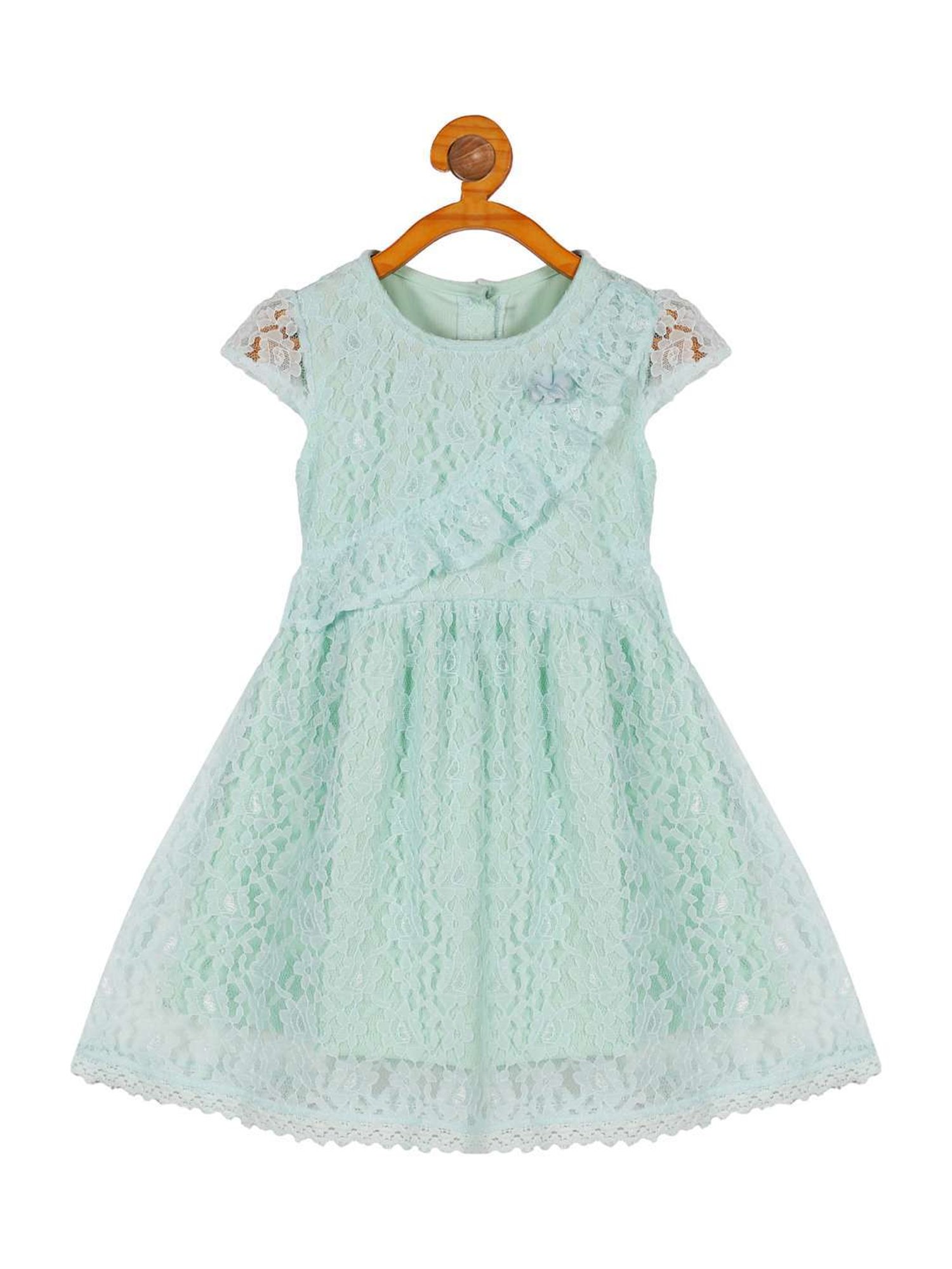 Plum Tree Kids Blue Textured Pattern Dress