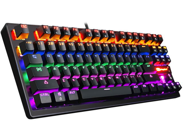 SADES Anivia K8 Gaming Keyboards Blademail Wired USB Keyboards for Pc/Mac gamers, 19 non-conflict keys, 7 colors Backlit, Metal Material