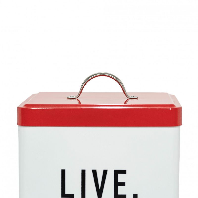 Amici Pet Live Love Woof Metal Food Canister, 208oz