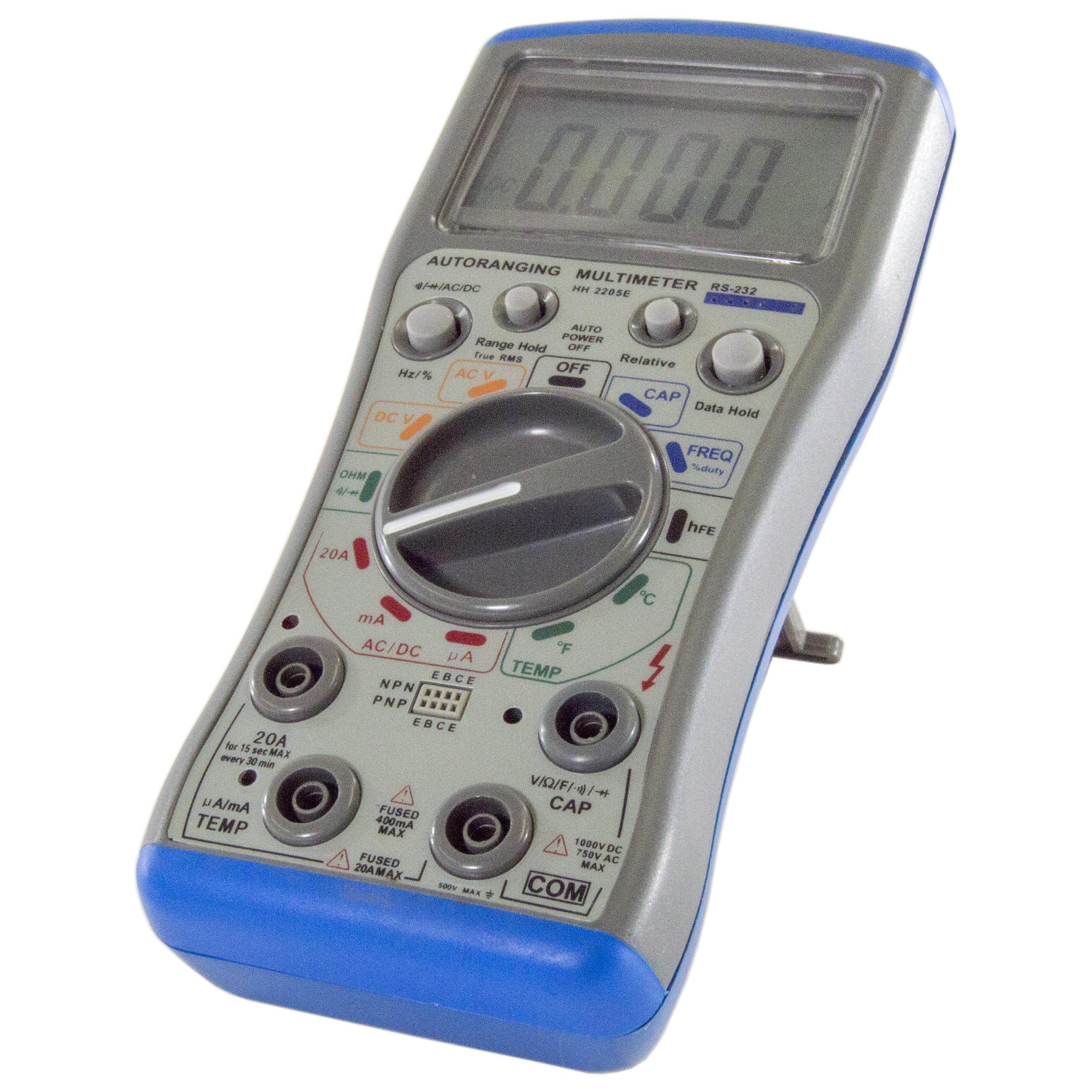 Digital Multimeter True Rms, Auto Ranging, Rs232