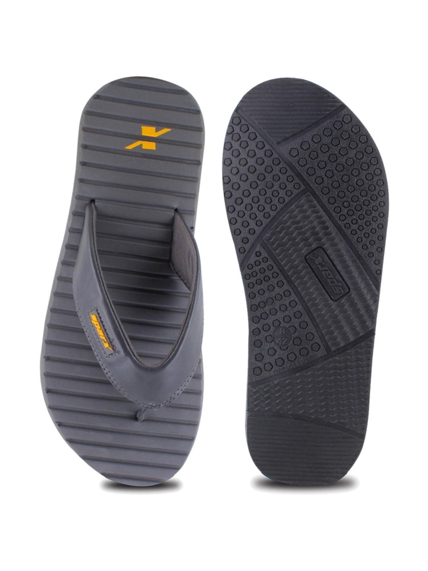 Sparx Men's Grey Flip Flops