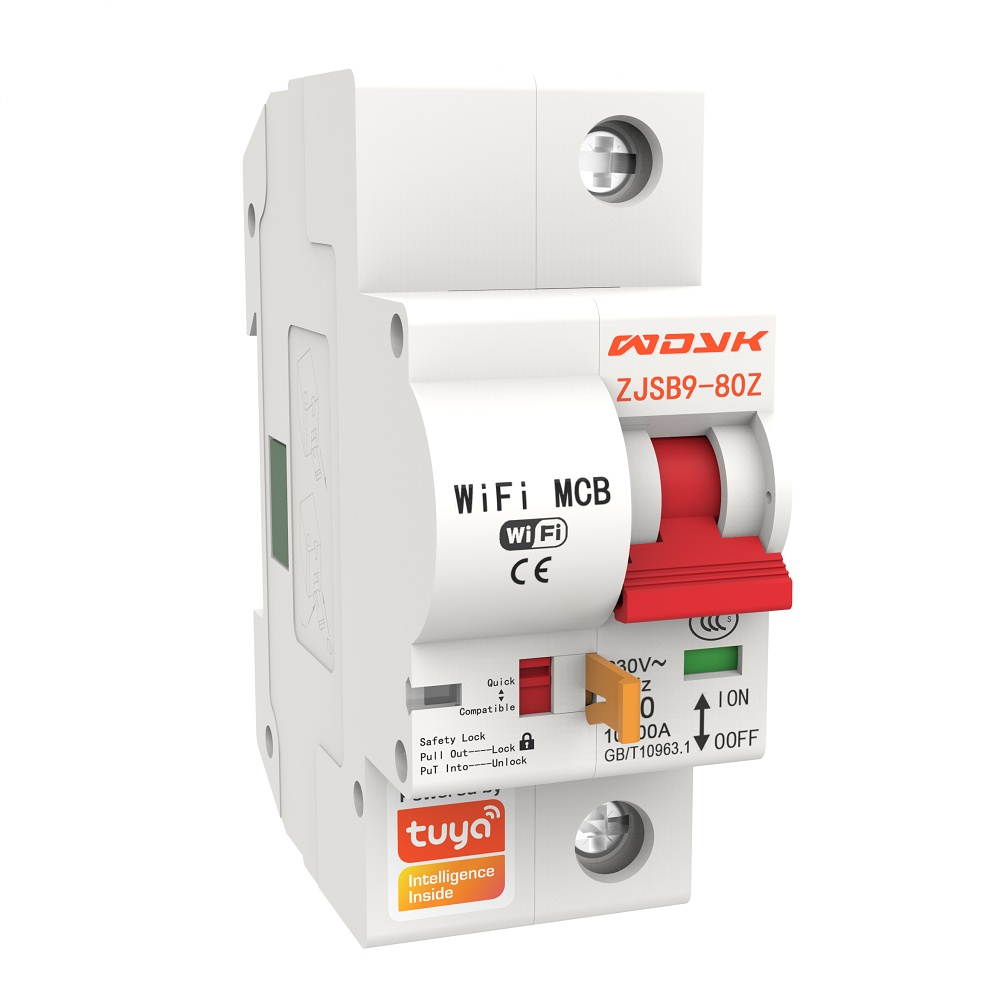 Tuya Smart Life 10A-125A 1P WiFi Smart Circuit Breaker Overload Short-circuit Protection Works with Alexa Google Home-63A