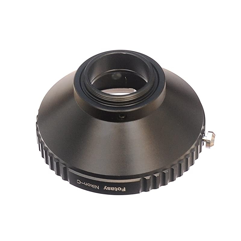 NK Lens to C Mount Adapter, Nikon F Mount Lens to 16mm Cine Mount Adapter, Compatible with Cine Movie Making System/C Mount CCTV Camera/C-Mount Microscope Cameras