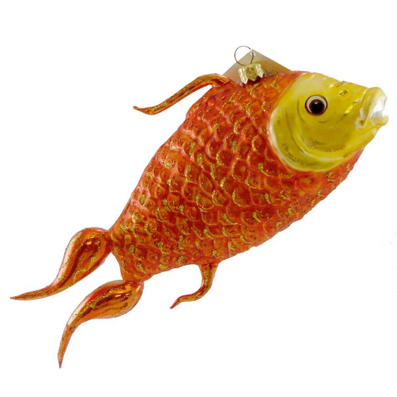 Larry Fraga Golden Lust Christmas Ornament Fish Coy  -  Tree Ornaments