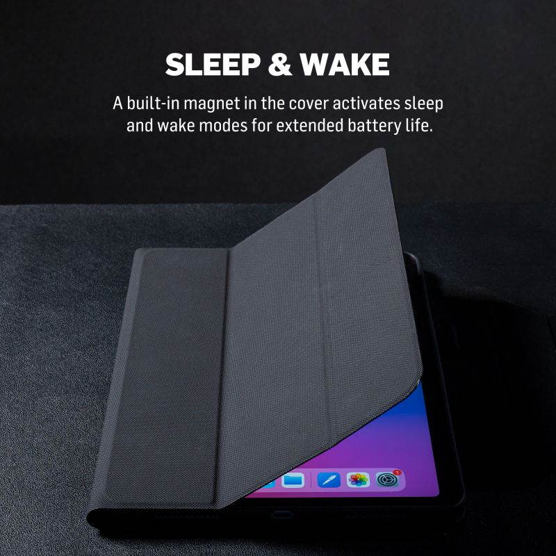 Adonit iPad Case Perfect for iPad Air 4 10.9inch Multi-Angle Viewing Stand Protective Folio with Stylus Holder