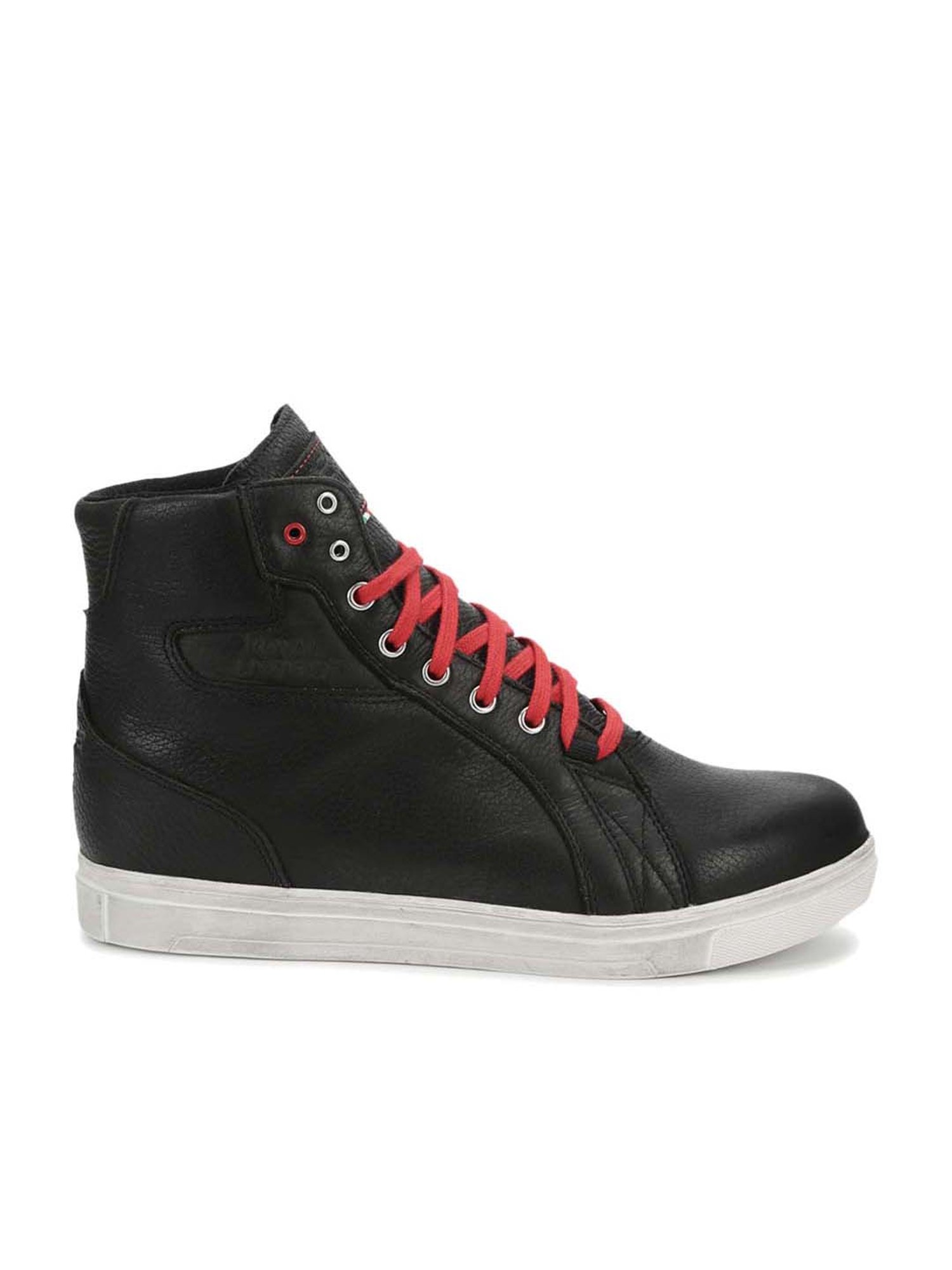 Royal Enfield Men's Black Casual Sneakers