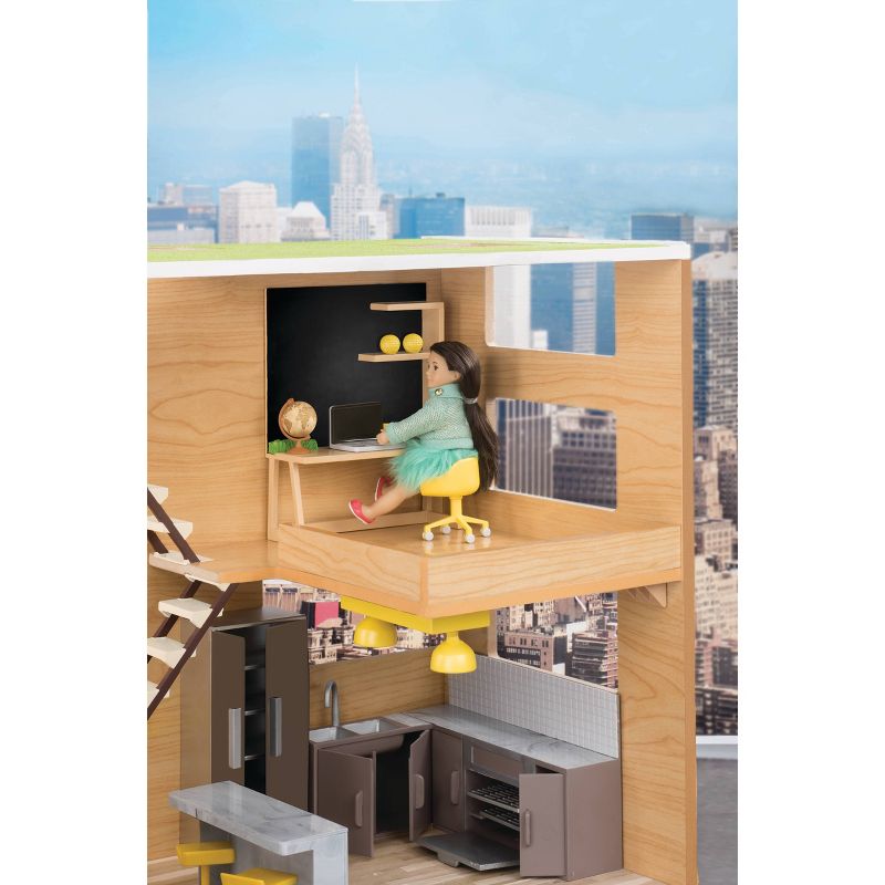 Lori Dollhouse Furniture for 6" Dolls - Home Workspace Set