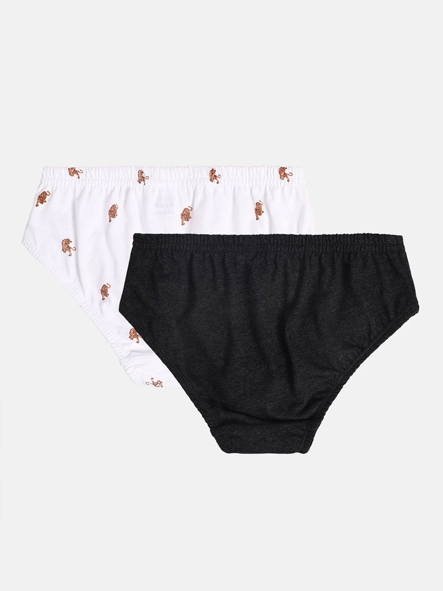 HOP Kids by Westside Yellow Printed Cotton Briefs - Pack of 5