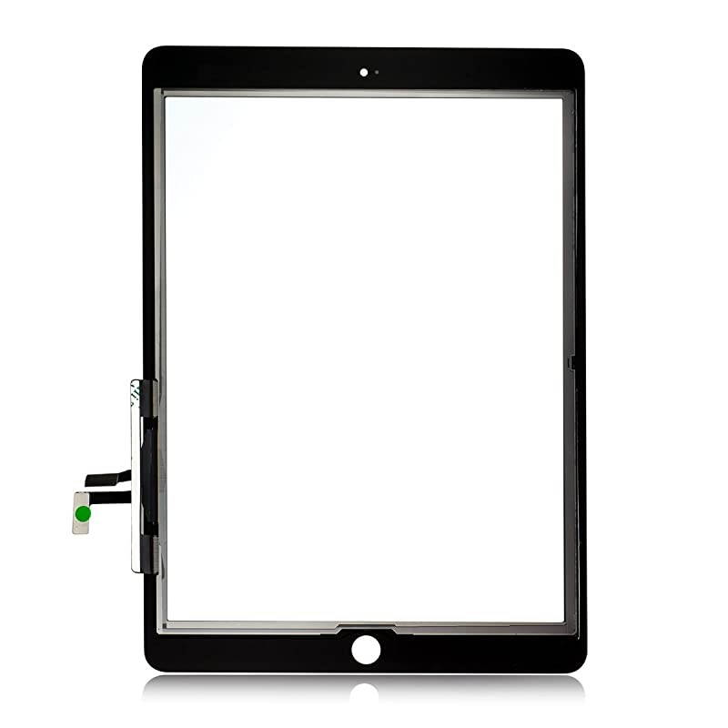 Replacement for iPad 5th Gen 97quot 2017 Ver A1822 A1823 Touch Screen Glass Assembly with Repair Toolkits and Adhesive Black