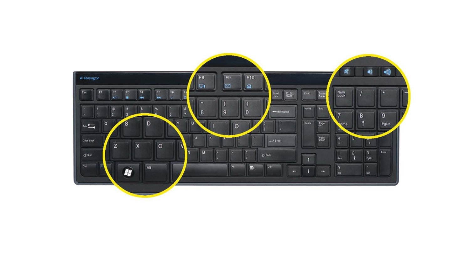 Kensington Slim Type Wired Keyboard (K72357USA)