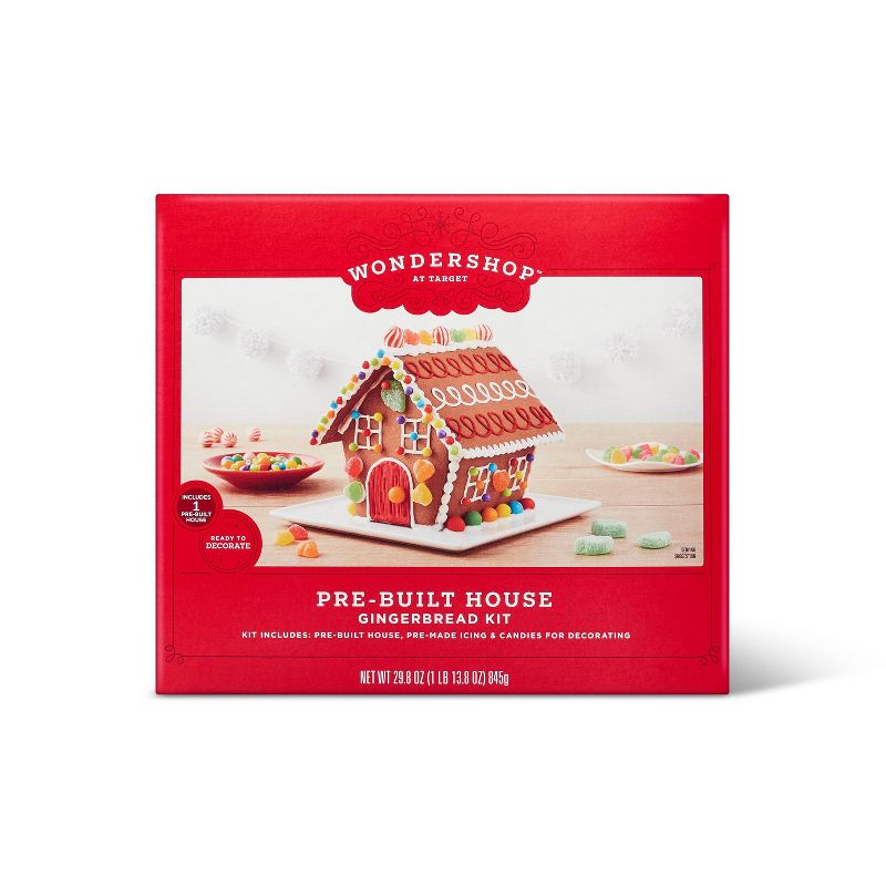 Holiday Pre-Built Gingerbread House - 29.8oz - Wondershop™