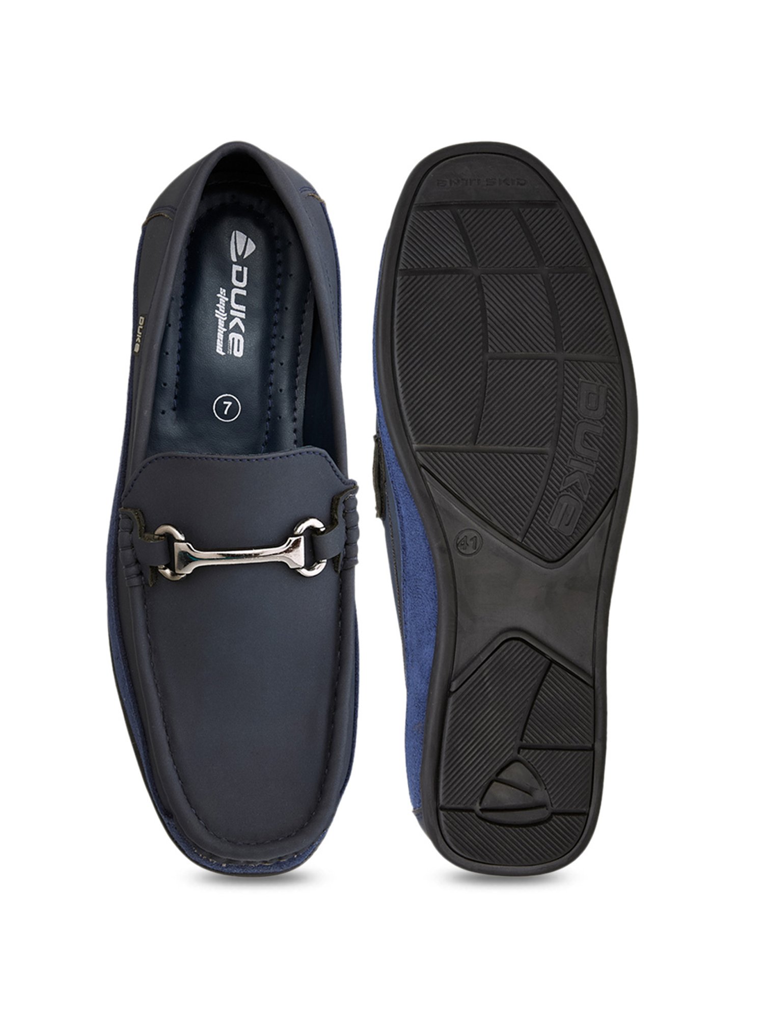 Duke Men's Navy Casual Loafers