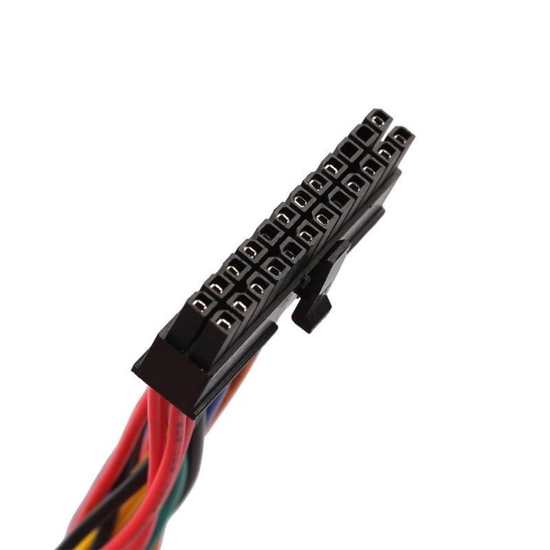 14cm ATX PSU Standard 24Pin Female to Mini 24P Male Internal Power Cable Wire for DELL 780 980 760 960 PC