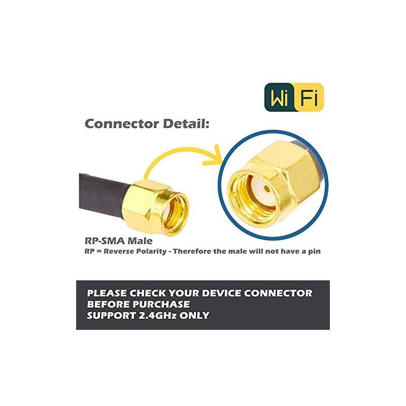 WiFi 24GHz 18dBi High Gain Yagi Directional Antenna Booster With RPSMA Connector For Wireless Network RouterReapterUSB AdapterExtension Network PCI CardIP Camera