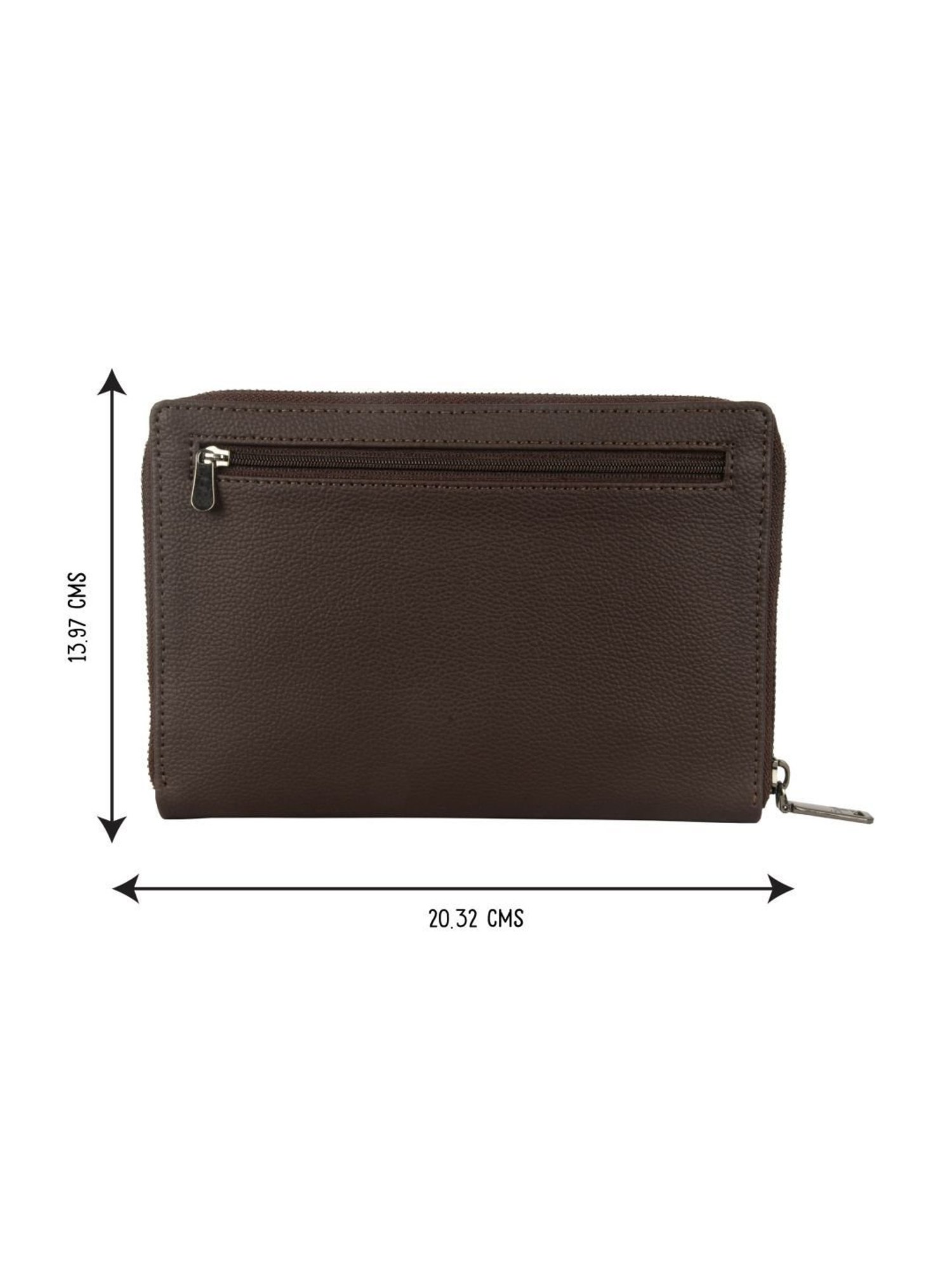 Louis Stitch Brunette Brown Leather Medium Toiletry Pouch