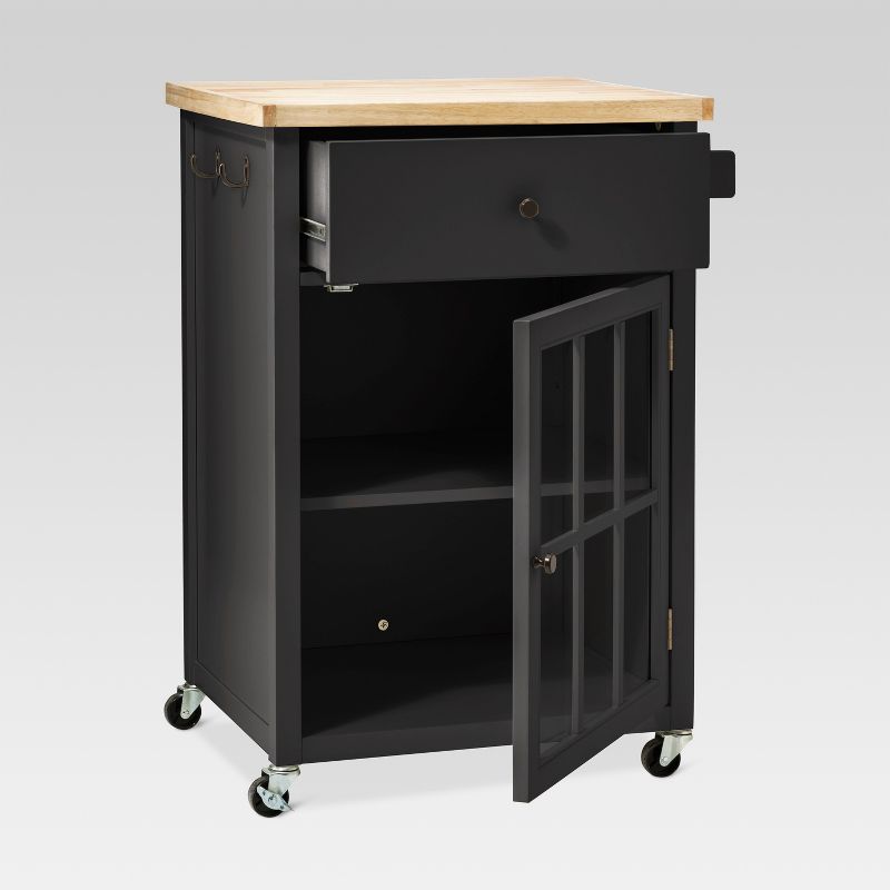 Origami Wood Top Steel Kitchen Organizer 3 Mesh Basket Sliding Drawer (2 Pack)