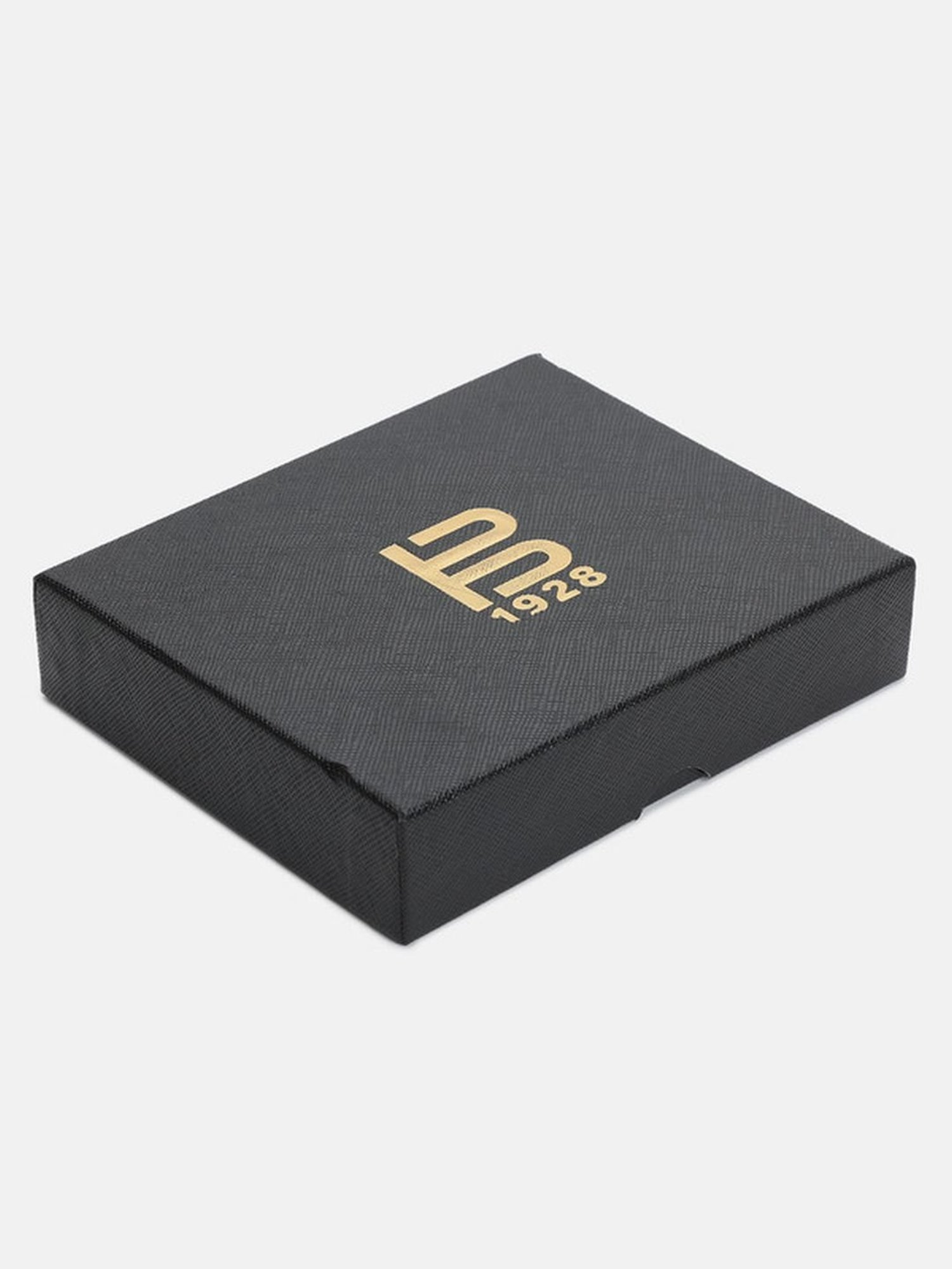 BAGATT Capua Black Leather Solid Bi-Fold Wallet