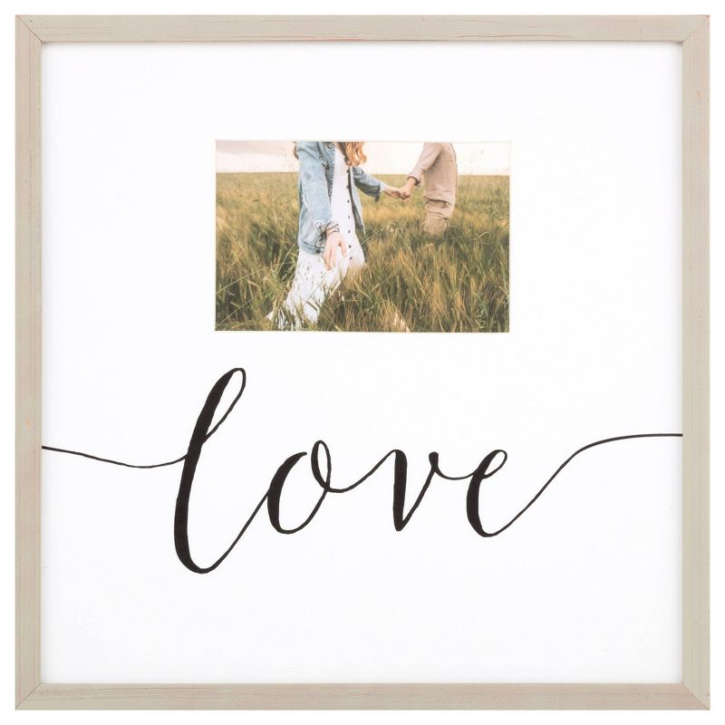 4" x 6" 3pc Love You More Picture Frame Set Rustic Gray - Gallery Solutions