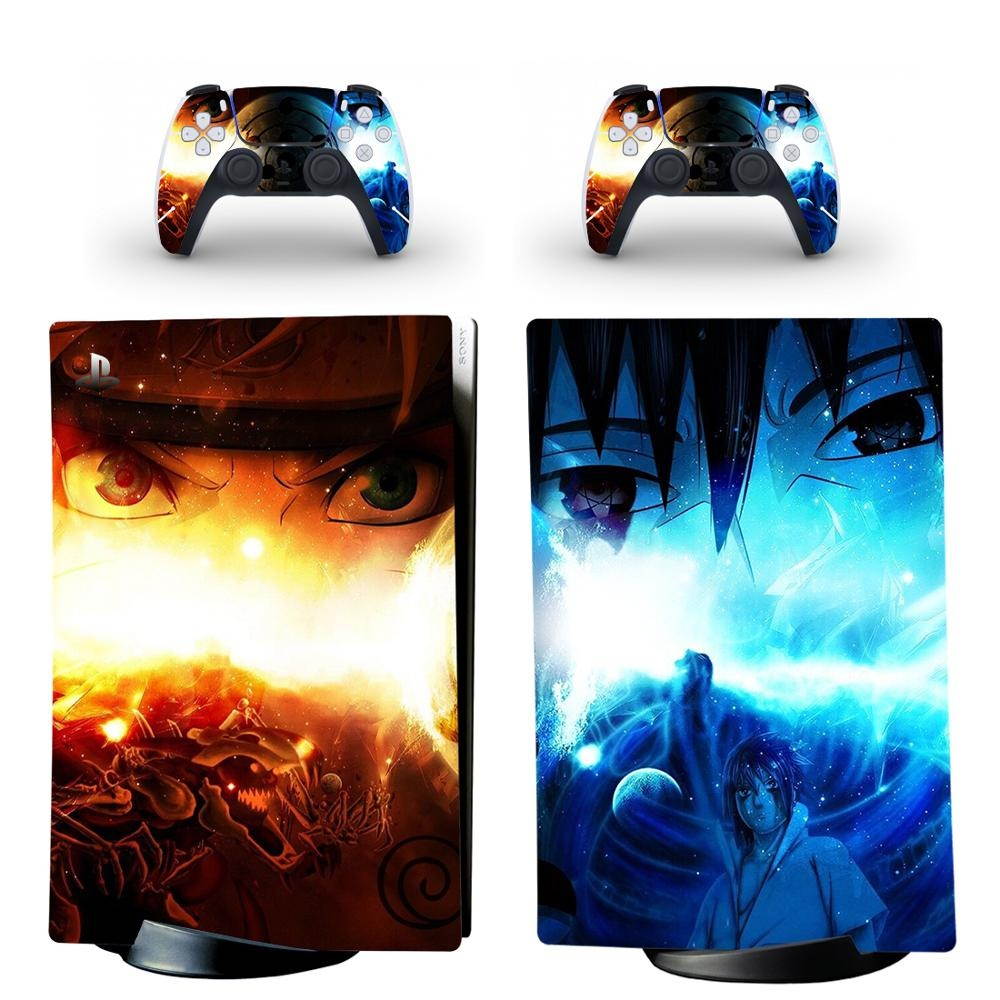 Anime Naruto PS5 Digital Edition Skin Sticker Decal Cover for PlayStation 5 Console and Controllers PS5 Skin Sticker Decal