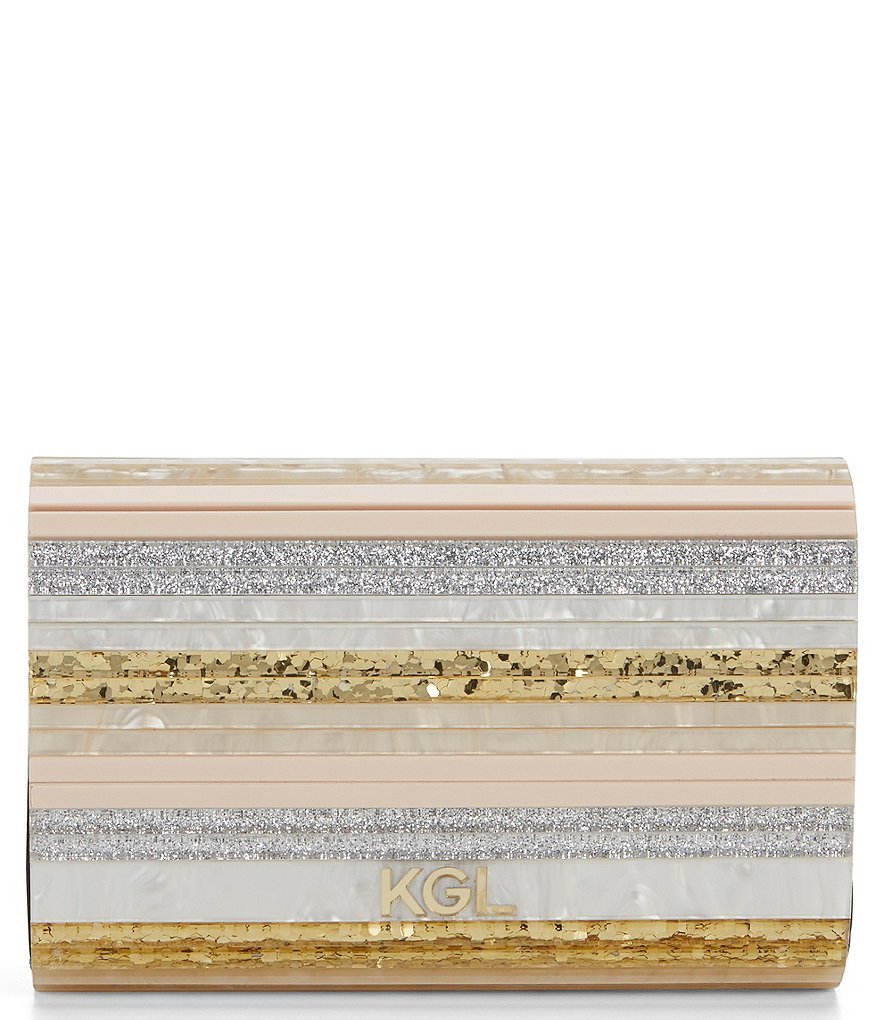Kate Landry Satin Buckle Clutch Bag