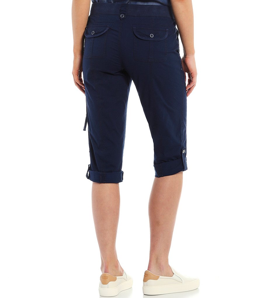 Intro Petite Size The Poppy Roll-Tab Hem Capri
