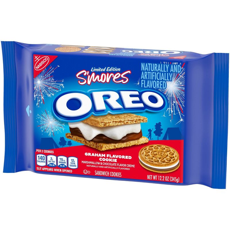 Oreo S'mores Sandwich Cookies Family Size- 12.2oz