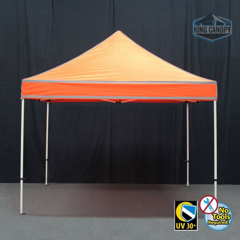 King Canopy 10'x10' Festival Instant Pop Up Tent with Orange Cover
