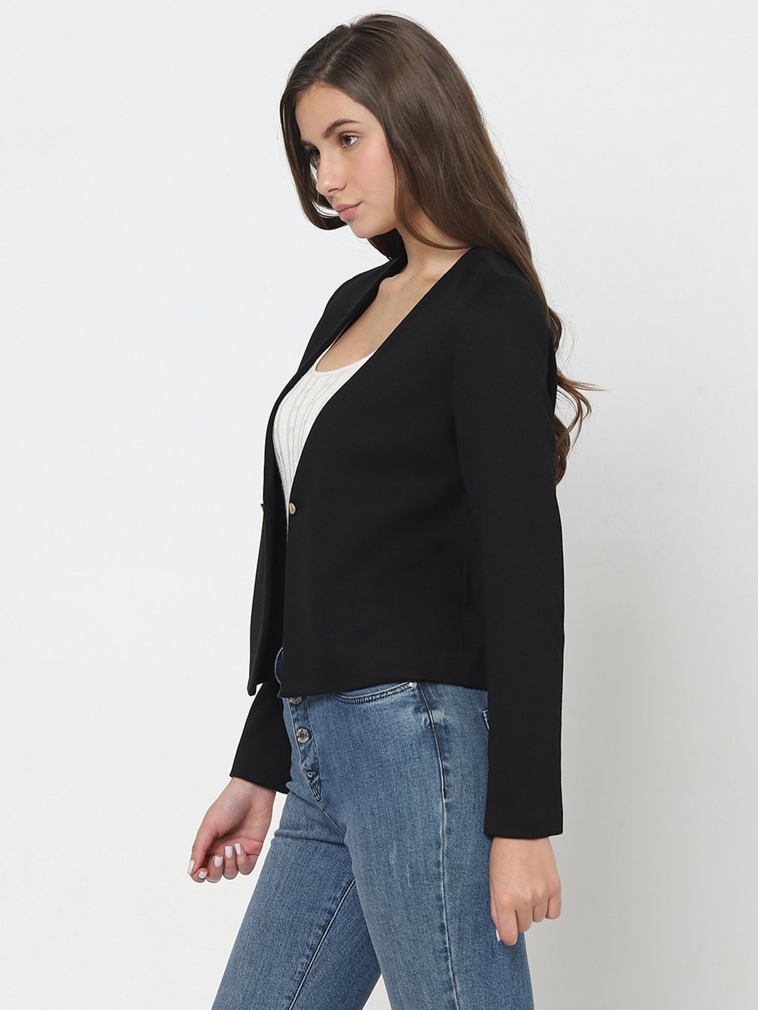 Vero Moda Black Regular Fit Blazer