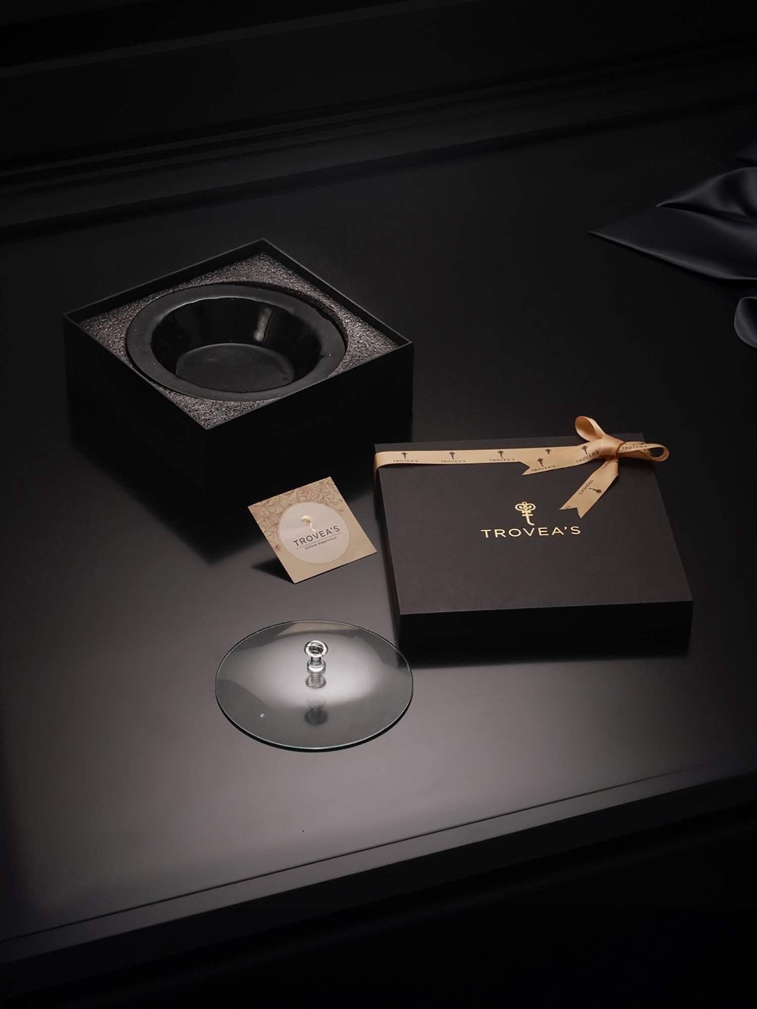 Trovea's Grey Glass Pasta Bowl with Lid