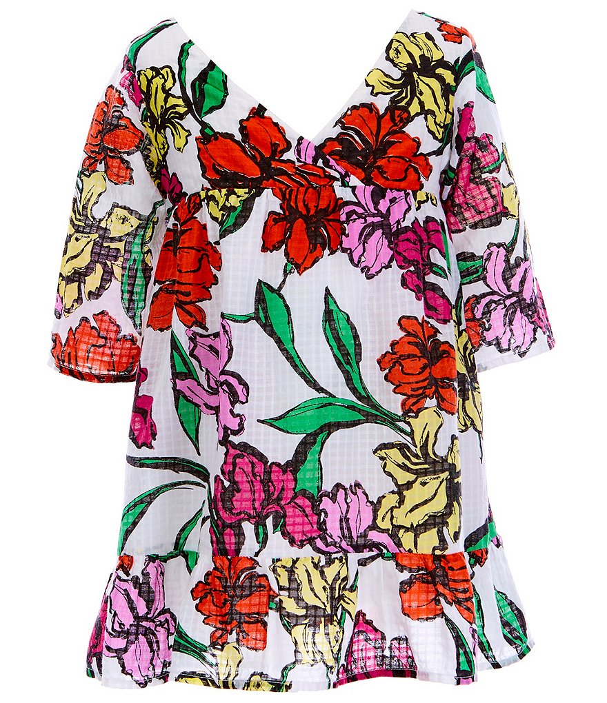 Roller Rabbit Little Girls 2-6 Family Matching Jorales Donni Long Sleeve Dress