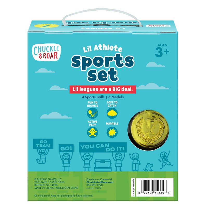 Chuckle & Roar Lil Athlete Sports Balls Role Play Set - 4pk