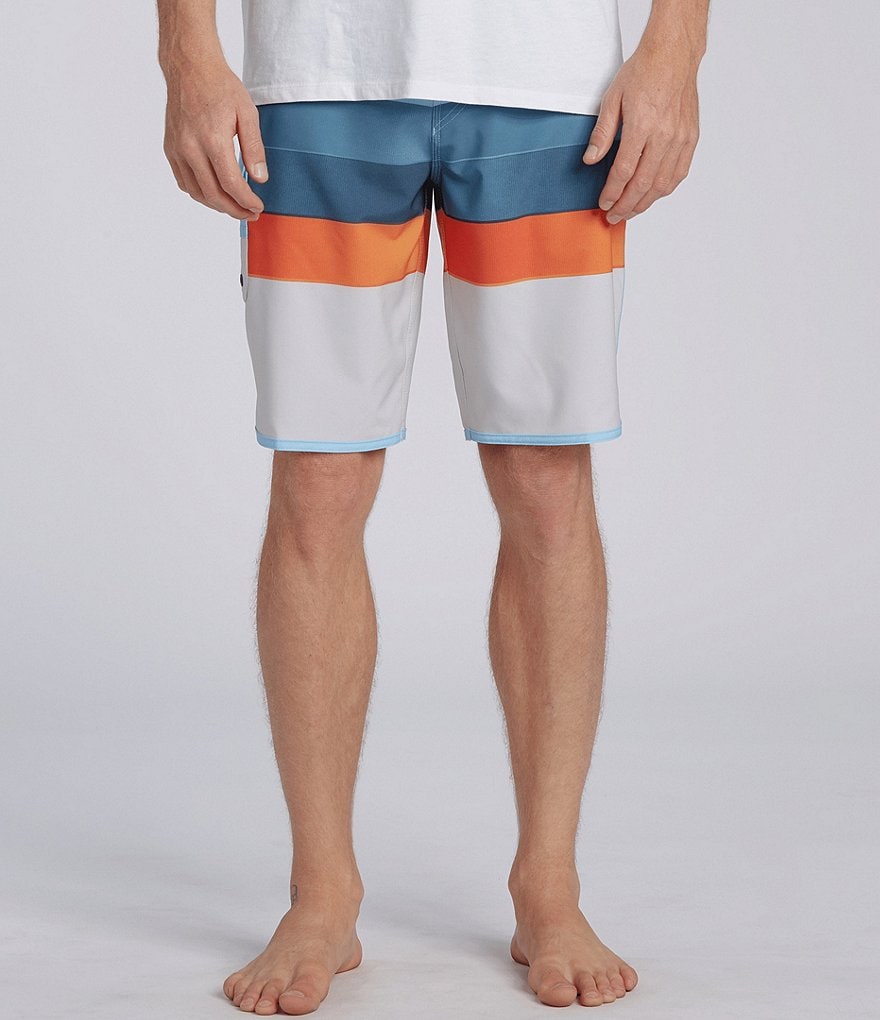 Billabong 73 Stripe Pro 20#double; Outseam Striped Recycler Recycled Materials Board Shorts