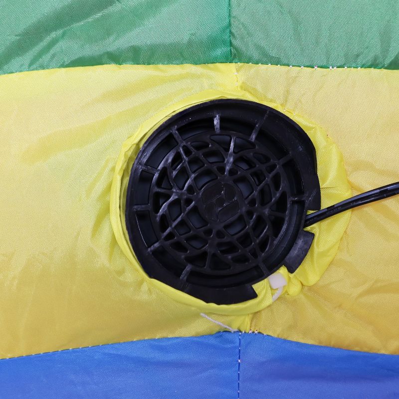 Northlight Easter 4' Inflatable Prelit Bunny Driving an Egg Car Outdoor Decoration - White/Pink