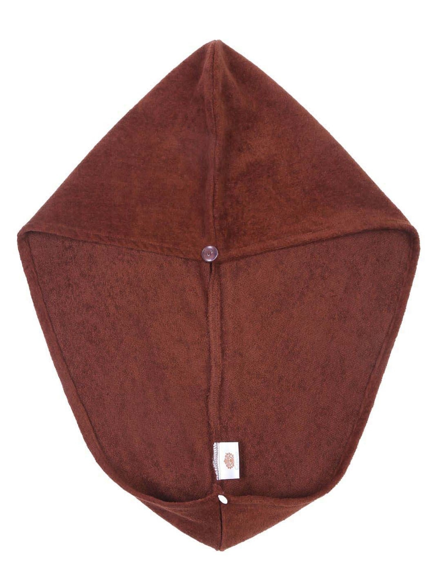 Creeva Luxury Brown Cotton 380 GSM Hair Wrap