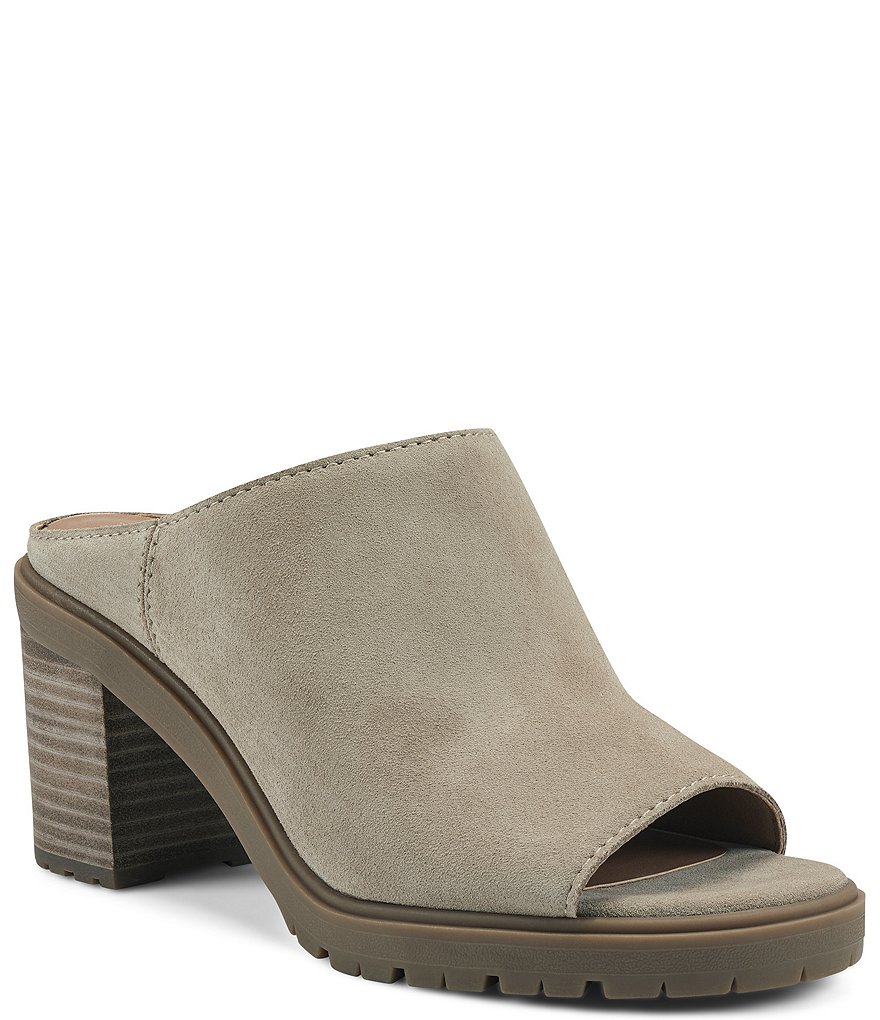 Lucky Brand Dalliey Suede Lug Sole Slides