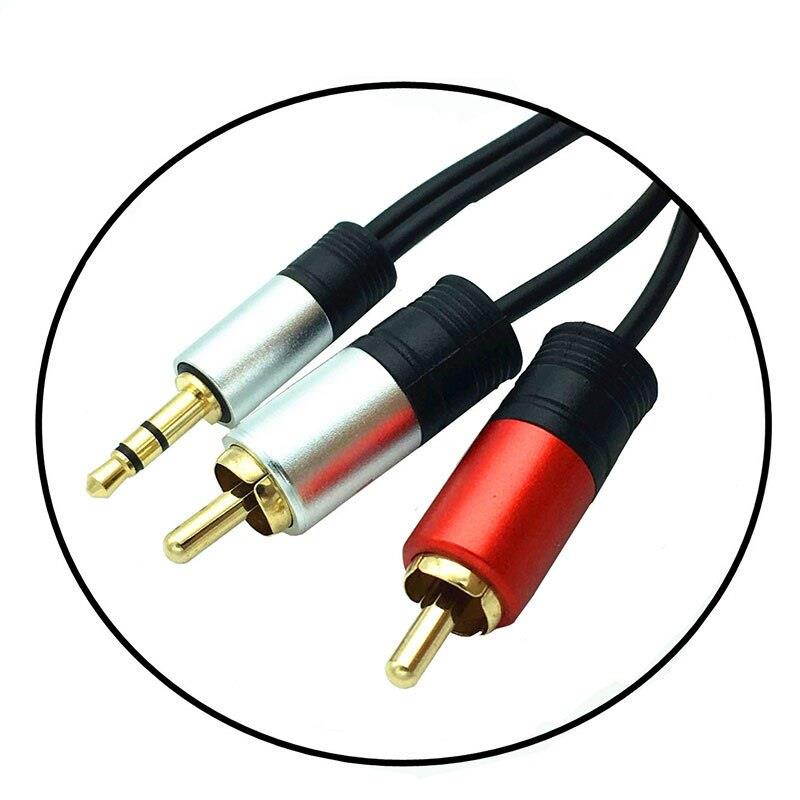 3.5mm Aux to 2RCA Y Splitter Stereo Audio Cable 5M