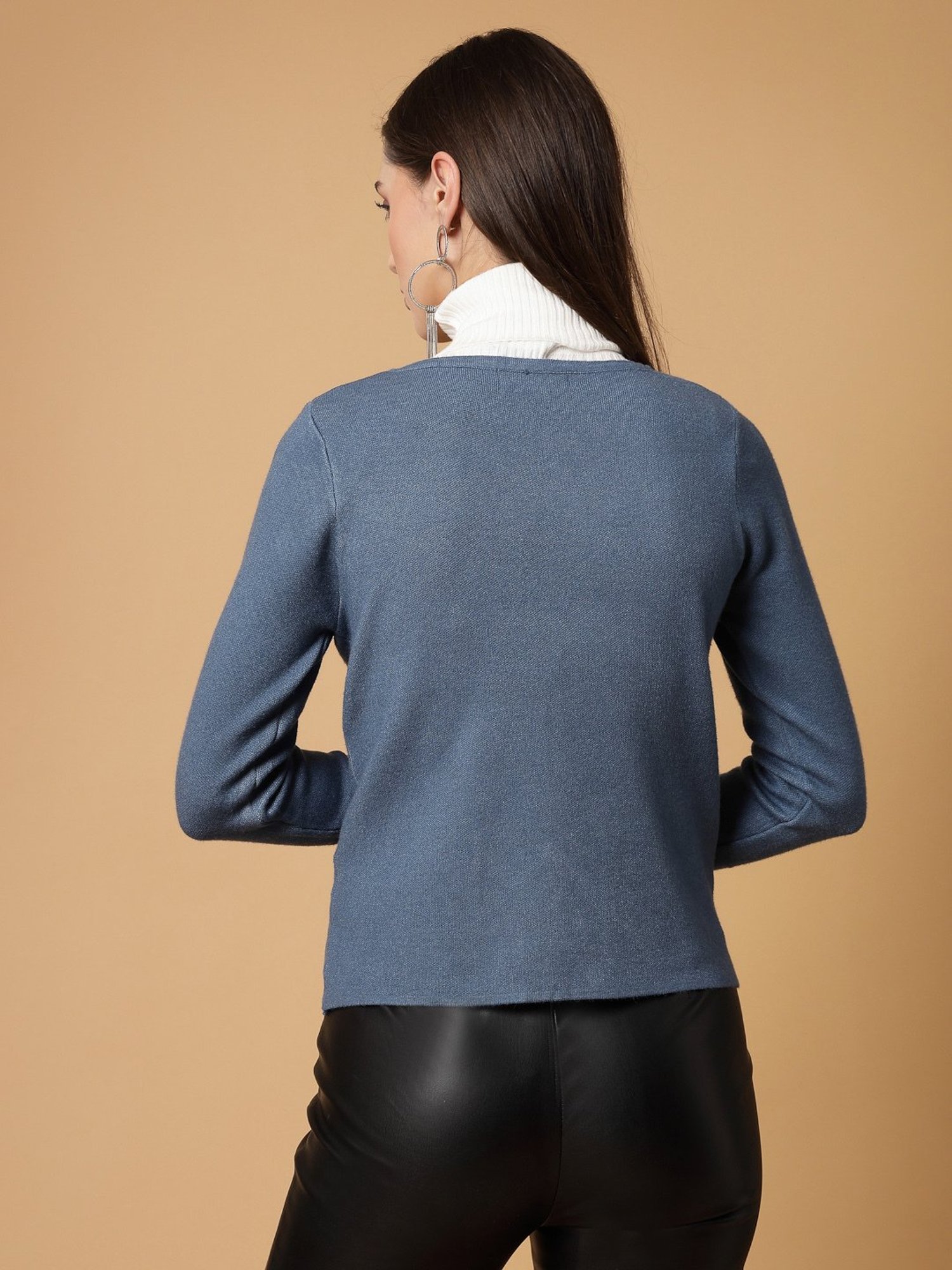 Mafadeny Blue Shrug