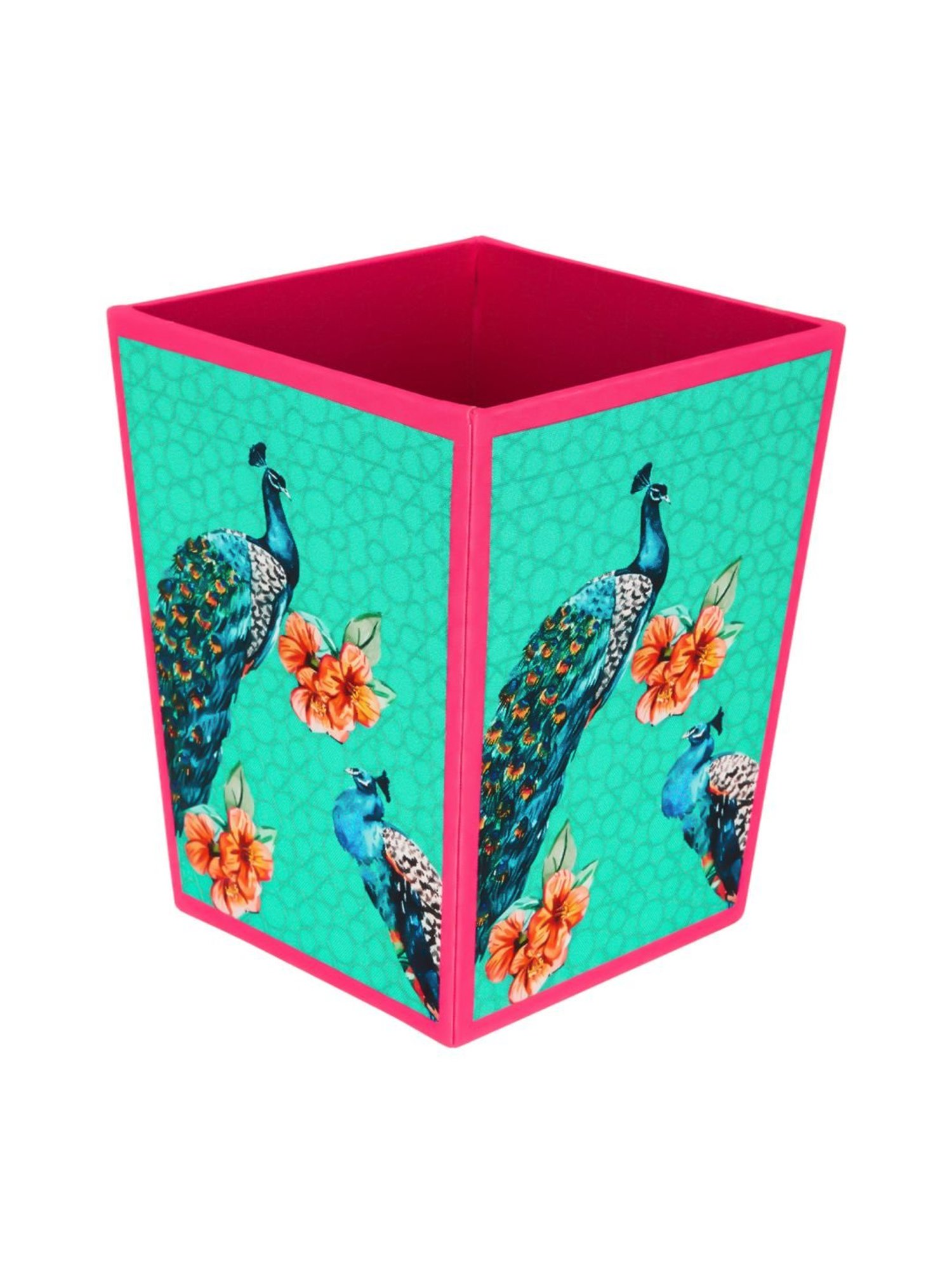 SEJ by Nisha Gupta Green Wooden Open Dry Bin - 11.5 Litres