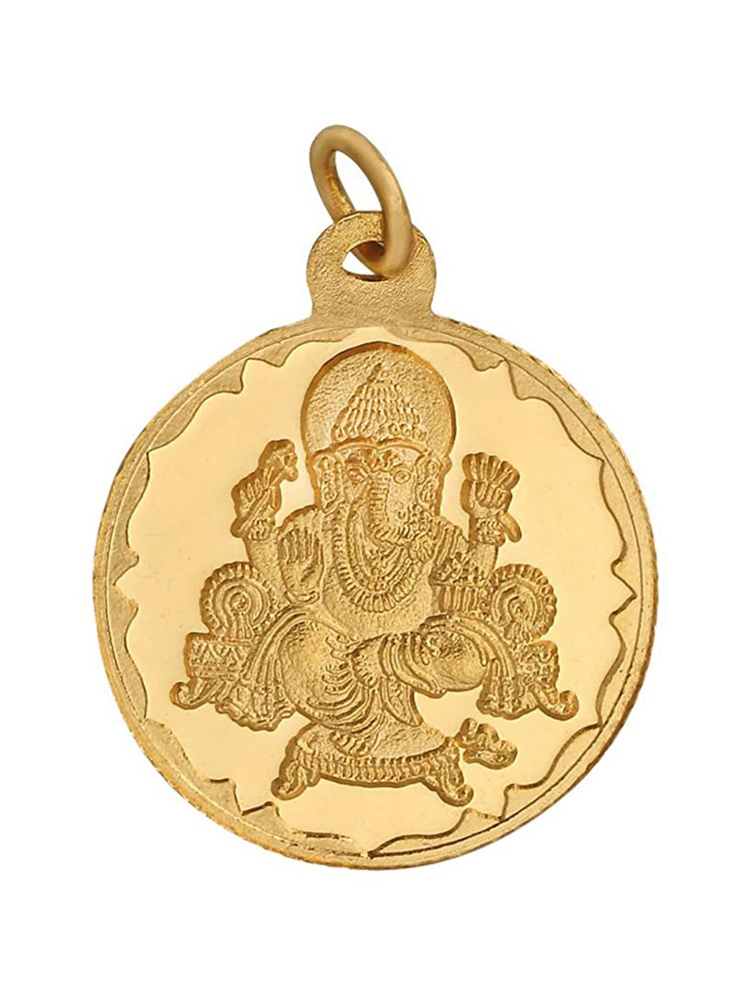 Bangalore Refinery Ganesha 24k (999) 2gm Gold Coin cum Pendant