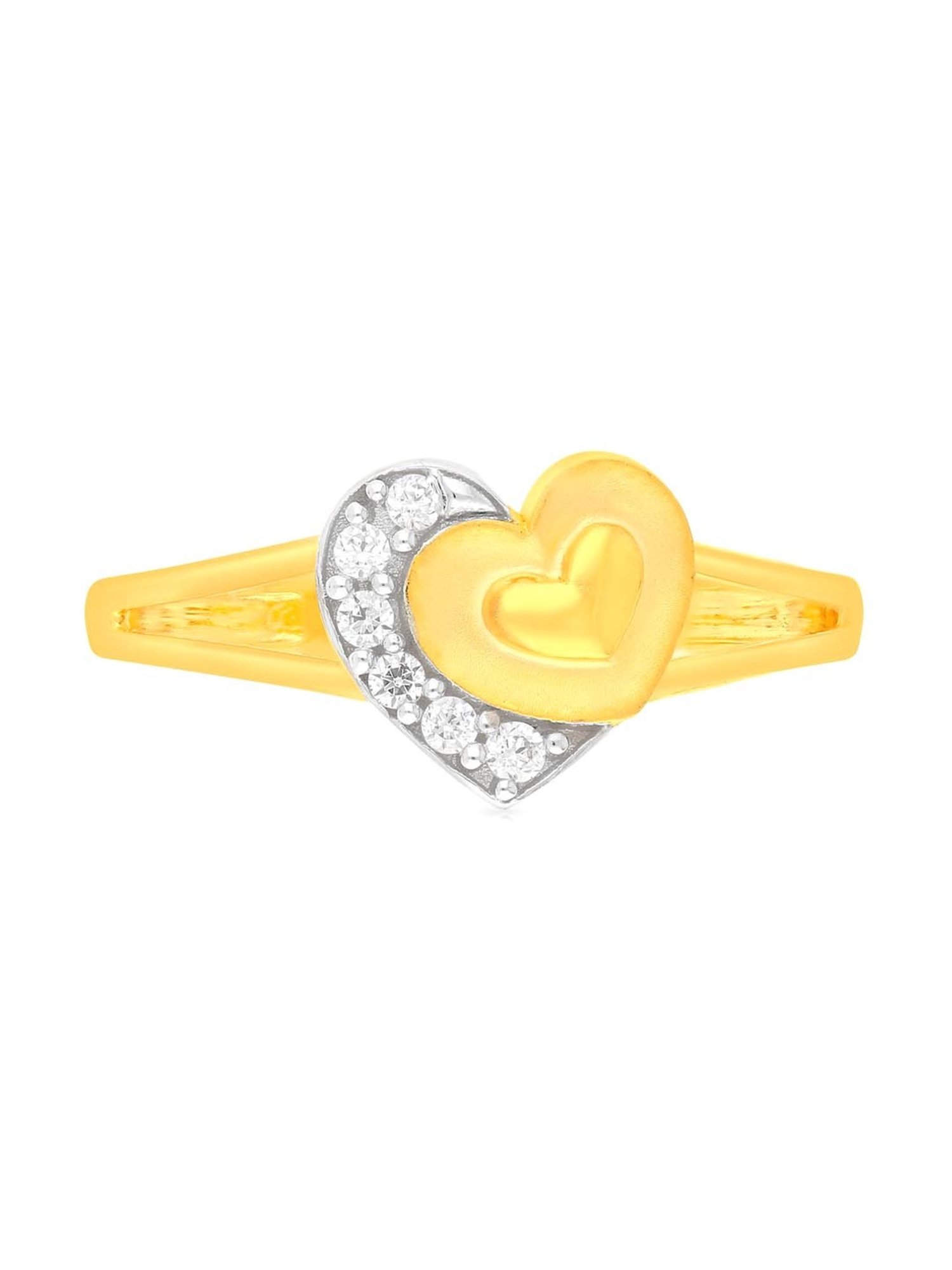 Malabar Gold and Diamonds 18k Gold Heart Ring for Women