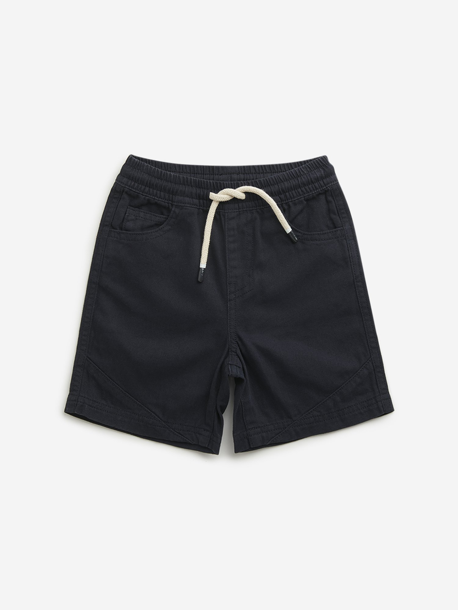 HOP Kids by Westside Navy Relaxed Fit Mid Rise Shorts