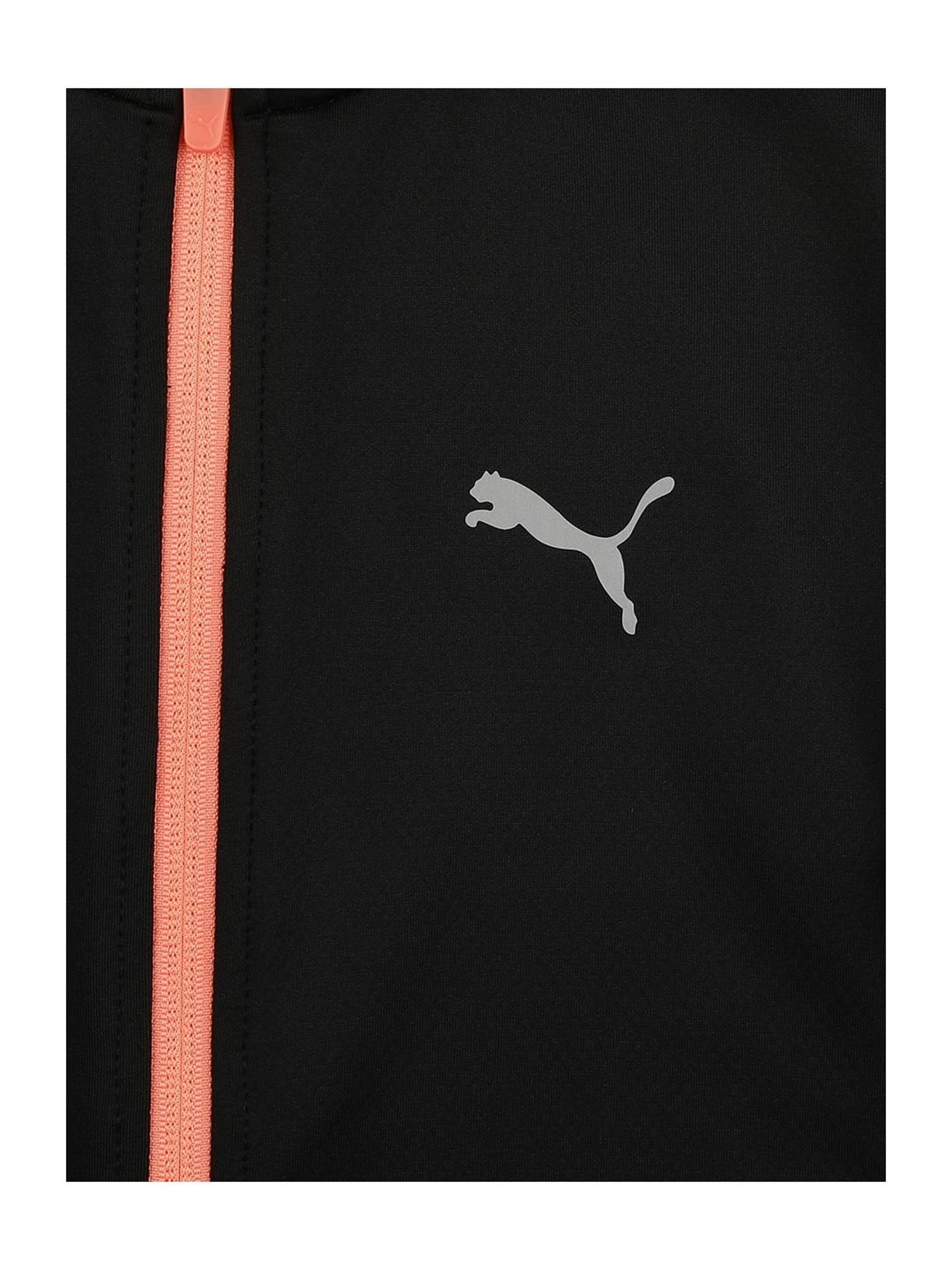 Puma Kids Black Regular Fit Sports Jacket