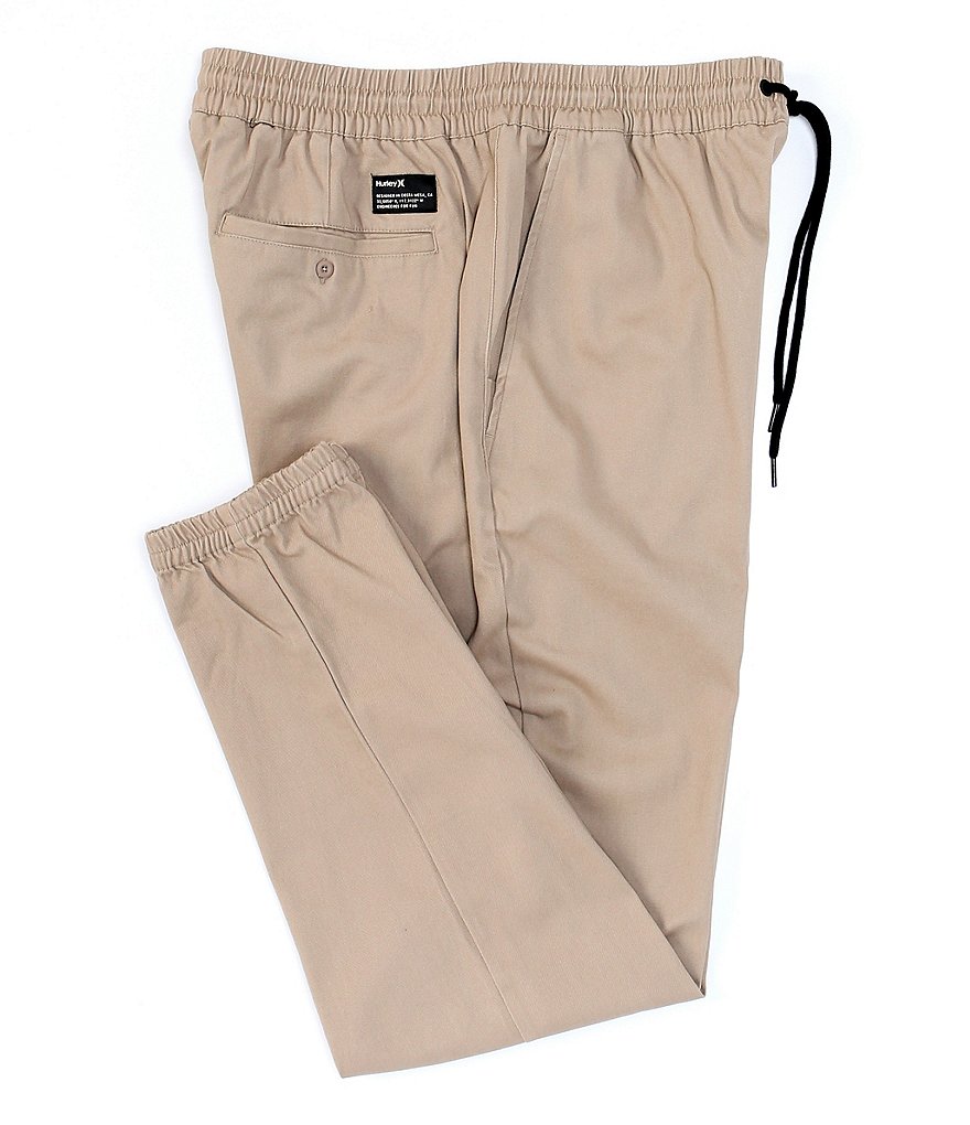 Hurley Drawcord Waist Outsider Icon Straight-Fit Jogger Pants