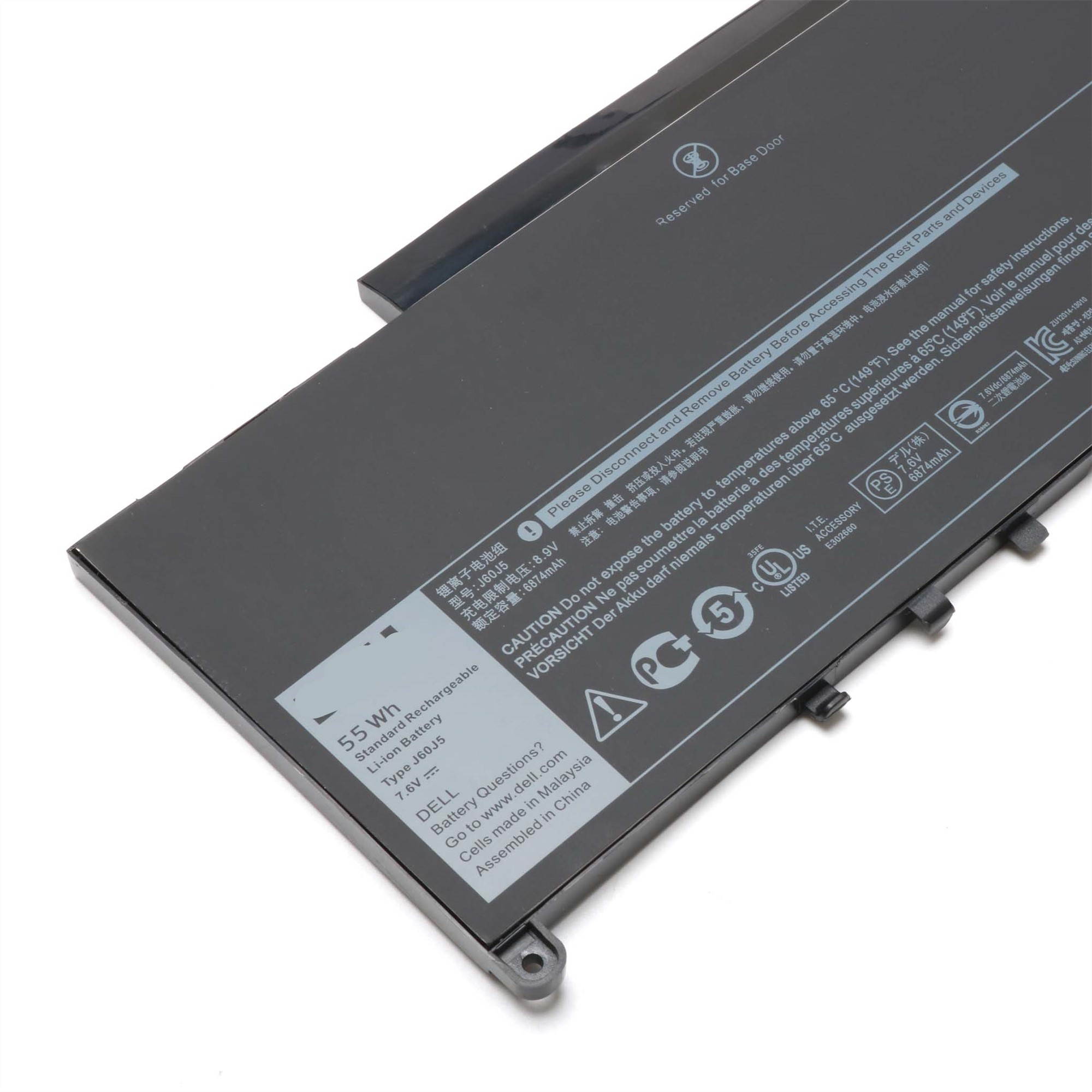 DELL J60J5 Laptop Battery Compatible with Dell Latitude E7270 E7470 Series Notebook R1V85 451-BBSX 451-BBSY 451-BBSU MC34Y 0MC34Y 242WD PDNM2 1W2Y2 GG4FM 0GG4FM WYWJ2 [ 7.6V 55WH ]