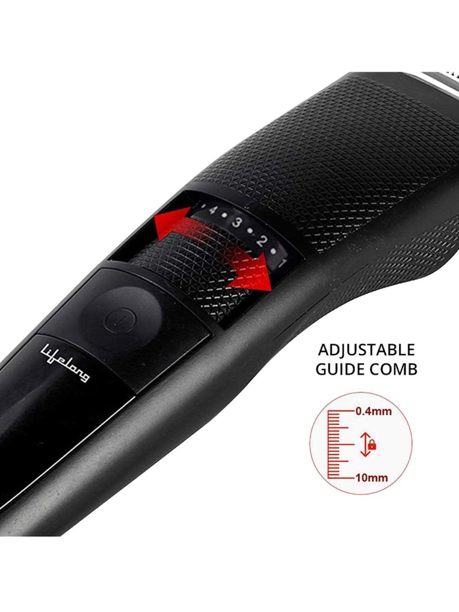 Lifelong LLPCM05 Cordless Rechargeable Beard Trimmer (Black)